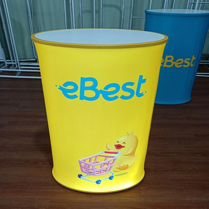 Okrągła, podnoszona lada LED